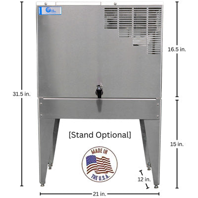 pure water mini classic ct water distiller with stand dimensions
