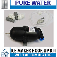 Pure Water Ice Maker Hook-Up Kit with Accumulator