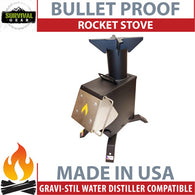 Bullet Proof 50 BMG Gasifier Rocket Stove Emergency Tent Heater