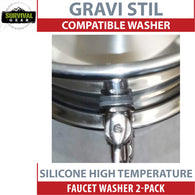 Gravi-Stil Silicone High Temperature Faucet Washer 2-Pack