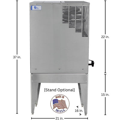 mega classic automatic water distiller with stainless steel stand and dimensions