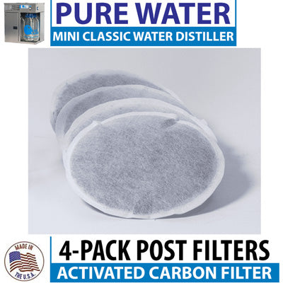 Powder Post Filter Pure Water Replacement 4-Pack Post Filters for Mini-Classic CT
