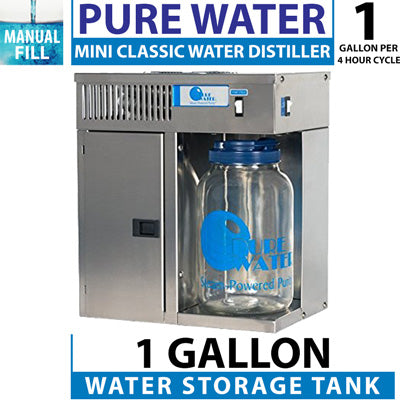 pure water mini-classic ct 120v countertop distiller