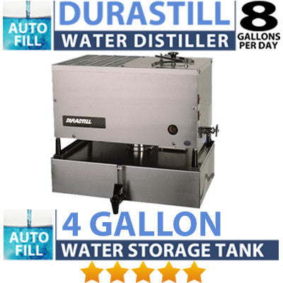 Durastill 30j4 best stainless steel countertop water distiller made in usa